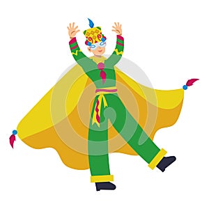 pasto narino carnival man in costume photo