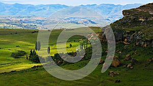 Pastoral scene near Fouriesburg, Free State, South Africa