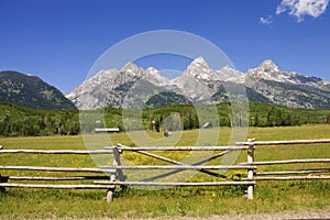 A pastoral scene in the Tetons