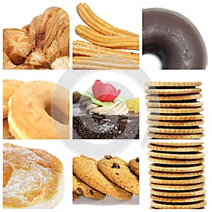 Pastries collage