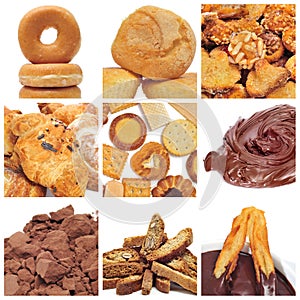 Pastries collage
