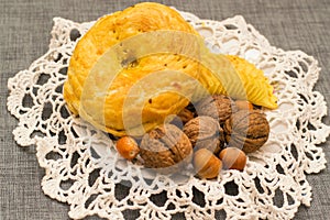 Pastries on the plate