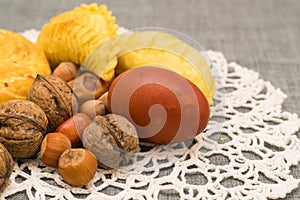 Pastries on the plate