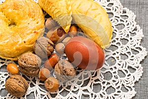 Pastries on the plate