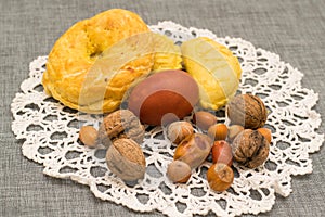 Pastries on the plate