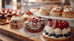 Pastry composition in bakery