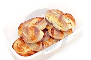 Pastry filled with custard