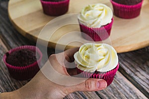 Pastry - Red Velvet Muffin home made