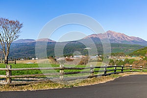 Pasture and mountain Kirishima