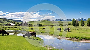 pasture rancher cows