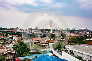 Pasupati Bridge or Pasupati Overpass in Bandung, West Java, Indonesia