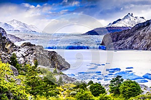 Grey Glacier, Patagonia, Chile photo
