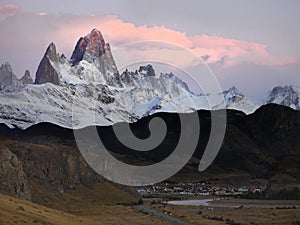 Patagonia, Mount Fitz Roy Sunrise, Argentina, South America