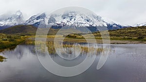 Patagonia. View of Mount Cerro Payne Grande and Torres del Paine