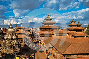 Patan Durbar Square located at Kathmandu in Nepal photo