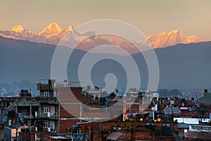Patan Pathan town Kathmandu city Himalaya mountain