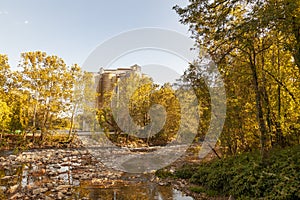 Patapsco river by Ellicott city, MD in autumn