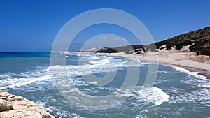 Patara beach on the Mediterranean coast of Turkey
