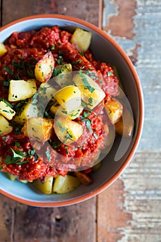 Patatas bravas