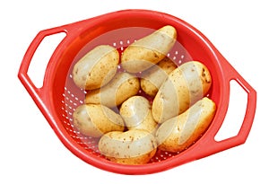 Patatoes in strainer