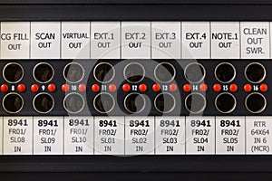 Patch panel that is equipped for broadcast.