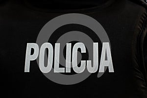 Patch police Policja - Polish National Police on flak jacket
