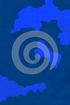 Patch Sky,Blue cloud ink patch abstract watercolor