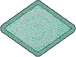 Patch Work of abstract badge shape