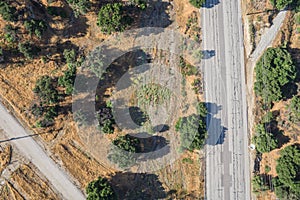 Patched Roadway from Above Wilderness