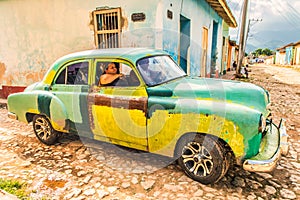 Patches vintage american car cuba