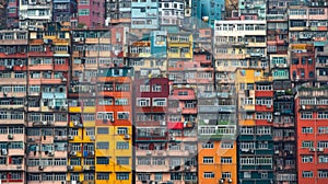 The patchwork of buildings both modern and historic illustrates the diverse and evolving nature of urban architecture in