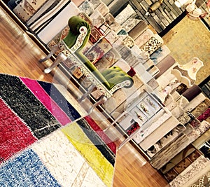 Patchwork carpet , originality