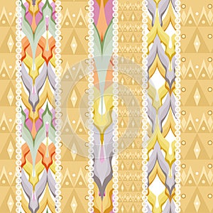 Patchwork design seamless pattern ornament colors background