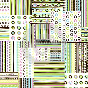 Patchwork fabric background