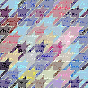 Patchwork of hounds-tooth