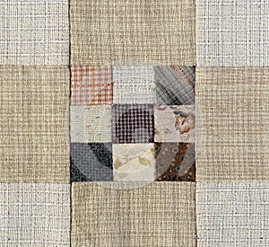 Patchwork Quilt , Basic pattern square