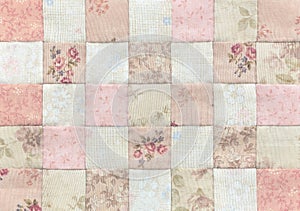 Patchwork Quilt , Basic pattern square