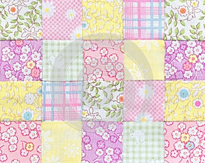 Patchwork Quilt , Basic pattern square photo
