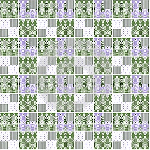 Patchwork seamless pattern geometric elements texture background