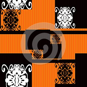 Patchwork seamless pattern ornament ornamental background