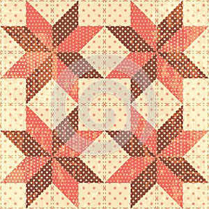 Patchwork stars background