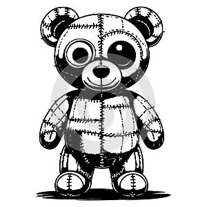 Patchwork Teddy Bear