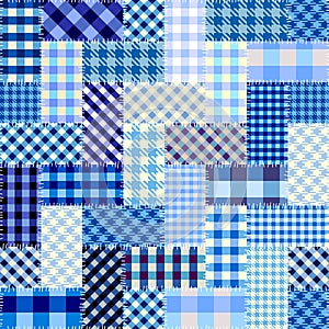 Patchwork textile pattern. Seamless quilting design background.
