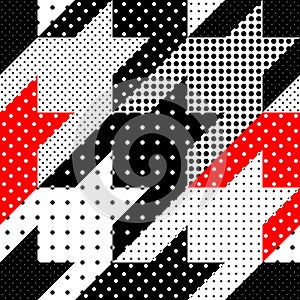 Patchwork textile pattern. Seamless quilting design background.