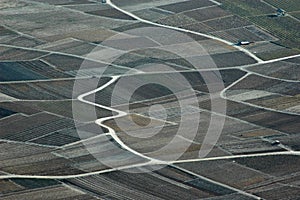 Patchwork Vineyards in the Rhone Valley