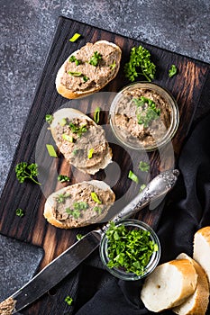 Pate from beef liver.