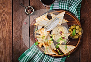 Pate Chicken - rillette, toast, olives and herbs