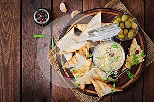 Pate Chicken - rillette, toast, olives and herbs