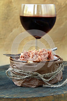 Pate of duck meat Rillettes de Canard