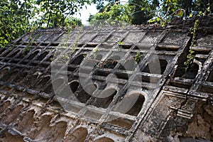 Pate Island. The ruins of an old house on Pate Island.